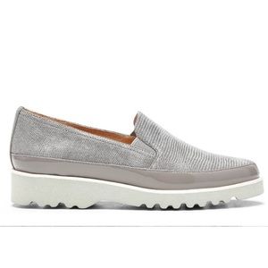 Donald J. Pliner Conner Loafer Lizard Suede and Leather